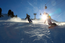 Flaine - actie op de piste